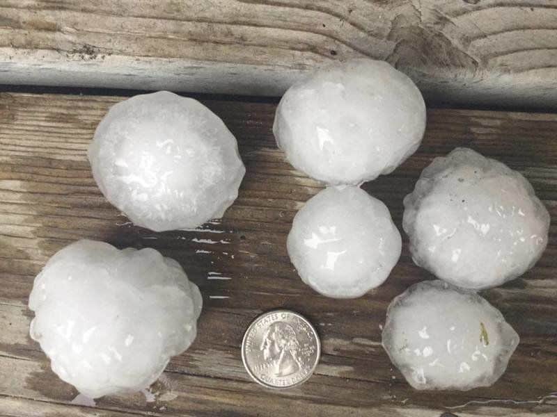 Granizo Tormenta Golpe Cereza