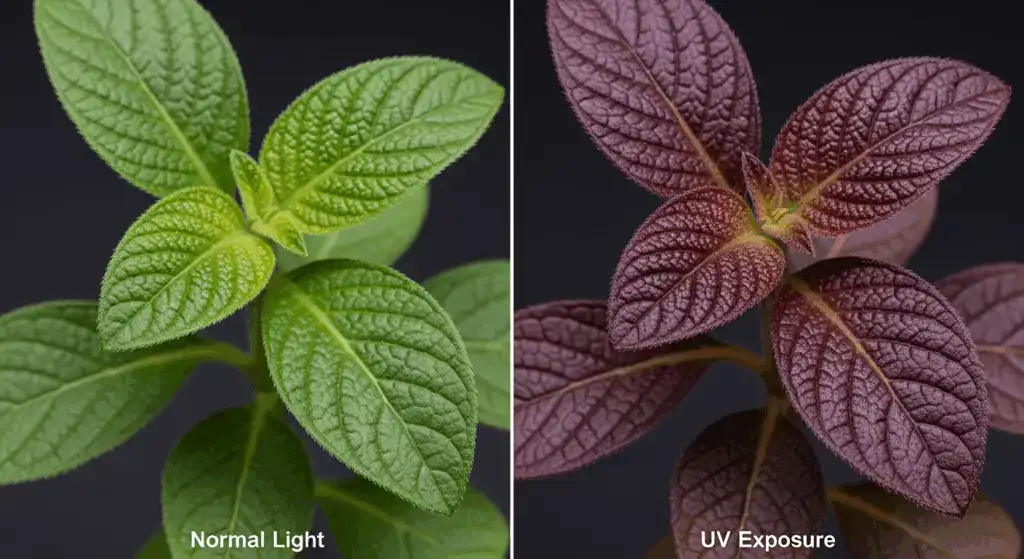 effect of uv on plant morphology and pigmentation