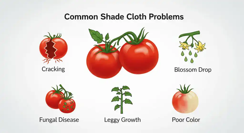 Overview of common tomato shade cloth problems