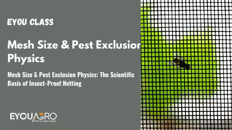 mesh size & pest exclusion physics the scientific basis of insect proof netting
