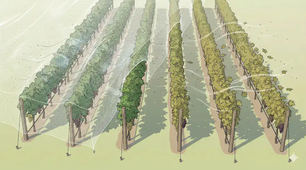 Decision guide on whether vineyards need insect netting