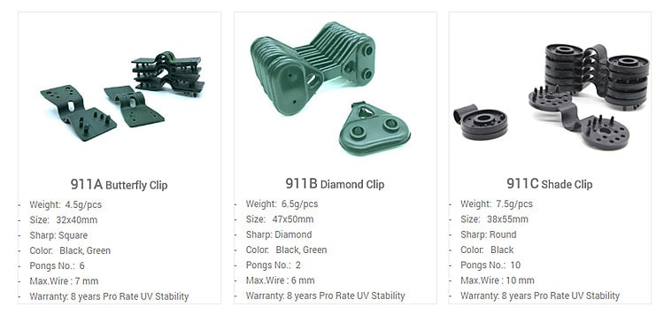 Shade Cloth Clips