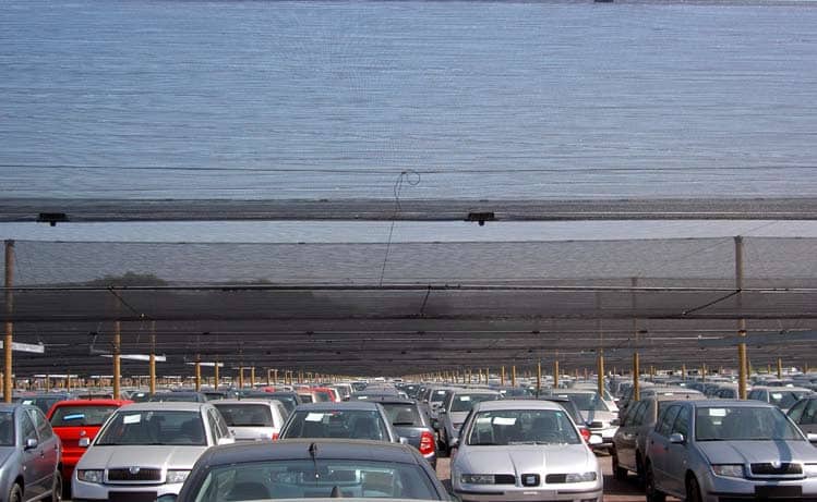駐車場用のひょうネット