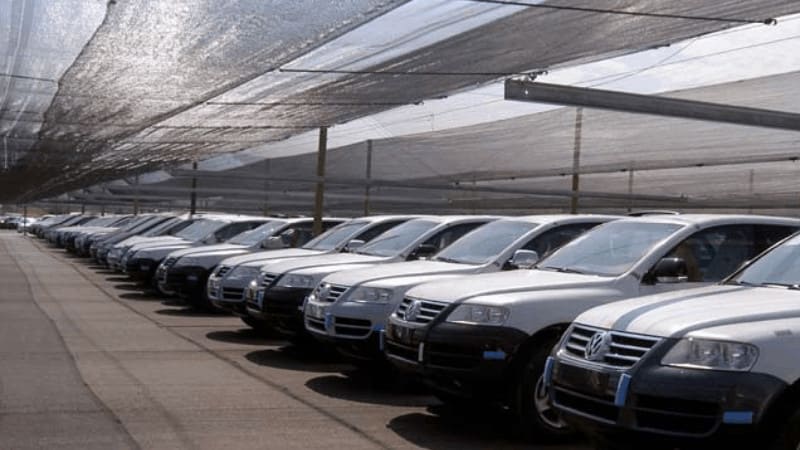 hail protection for auto dealer