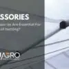 hail netting accessories