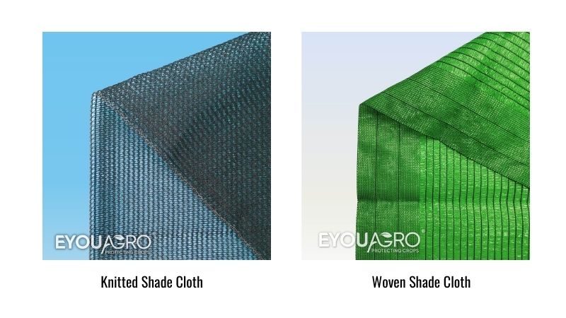 knitte shade cloth vs. woven shade cloth 1