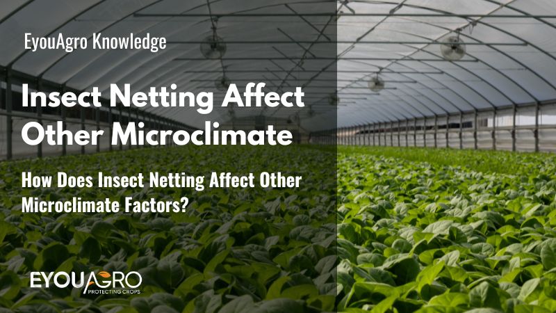 ¿Cómo afecta la mosquitera a otros factores del microclima?