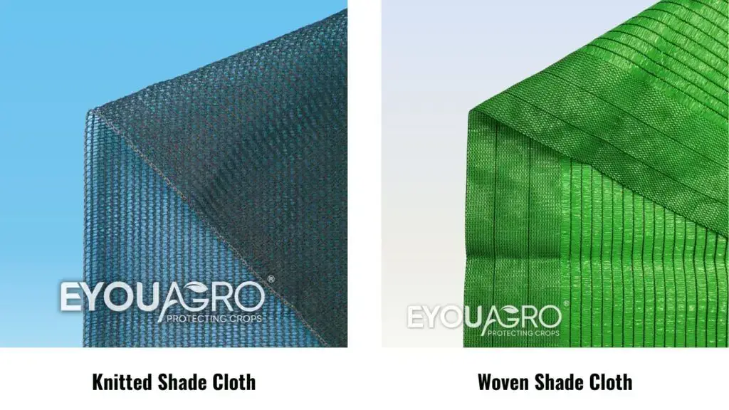 knitted vs woven shade cloth comparison