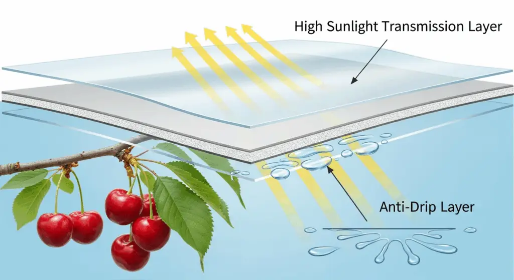 illustration de film anti-goutte