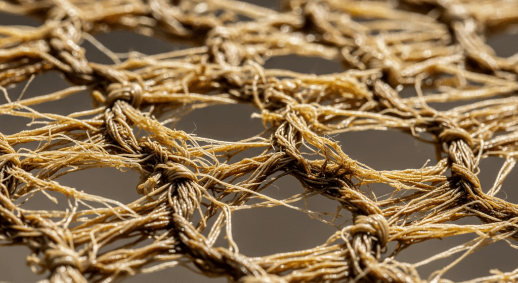 primo piano della degradazione UV