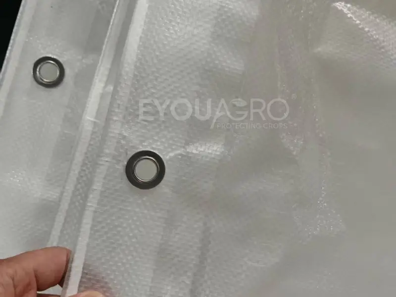 production and quality inspection of waterproof rain cover material at the eyouagro factory.
