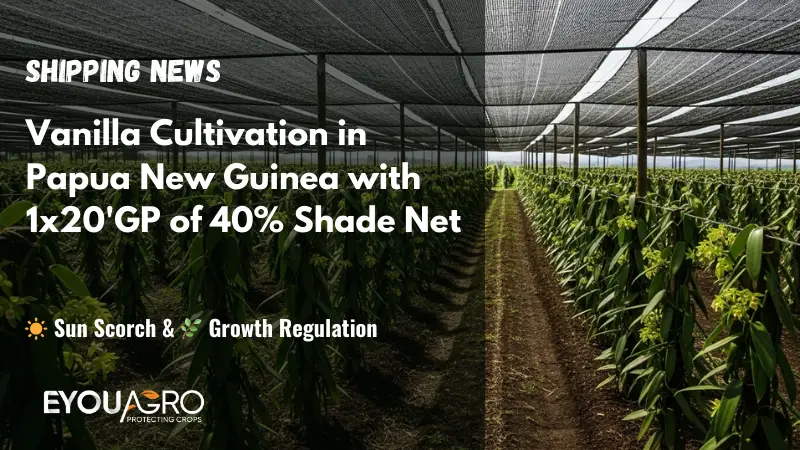 shipping new 40% shade netting to papua new guinea