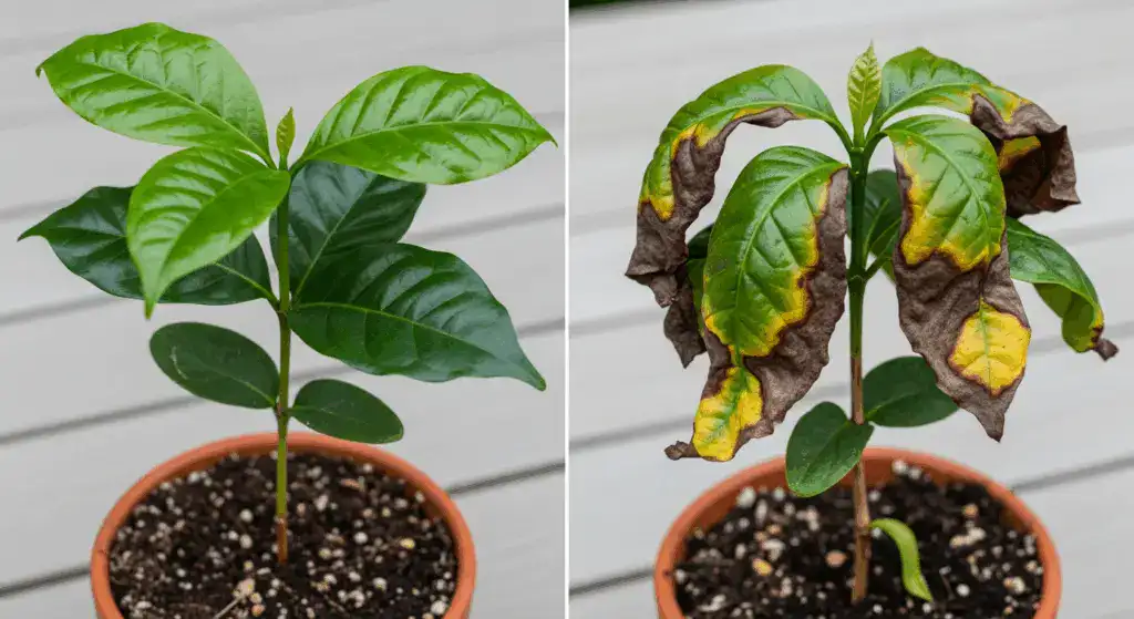 healthy seedlings comparison
