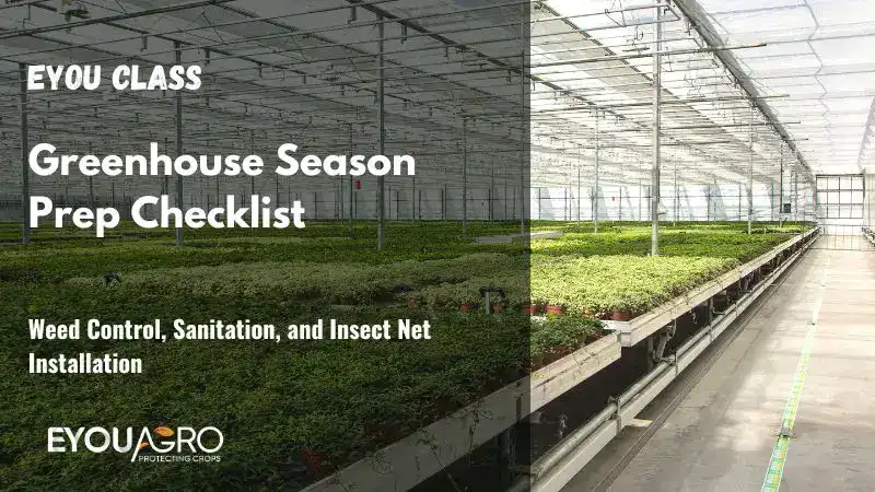 greenhouse season prep checklist