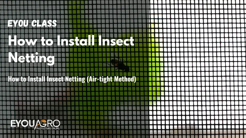 how to install insect netting (air tight method)