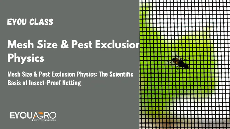 Tamaño de malla y física de exclusión de plagas: la base científica de las redes a prueba de insectos