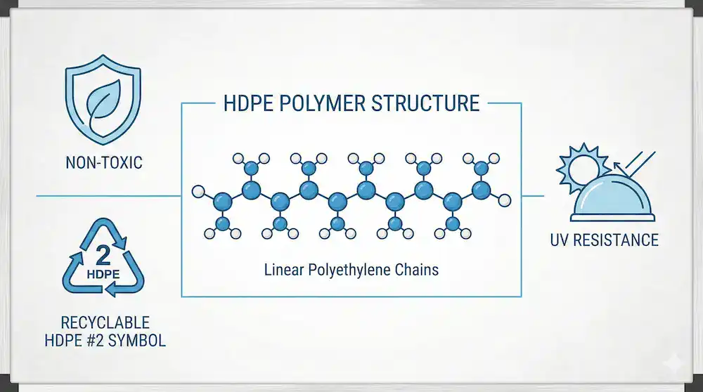 HDPE material safety and recyclability for vineyard nets