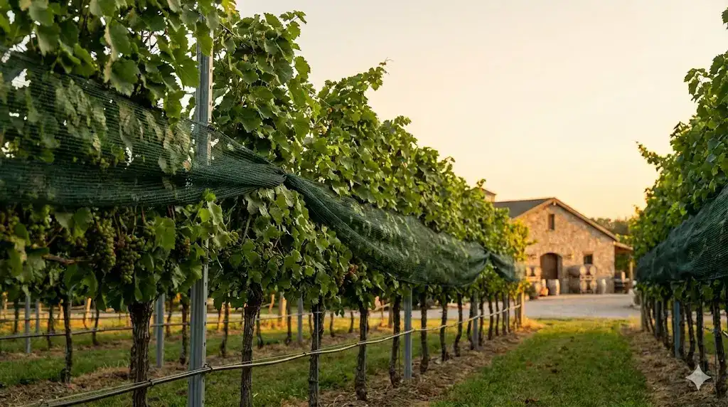 Red de color para viñedos integrada con la gestión del dosel