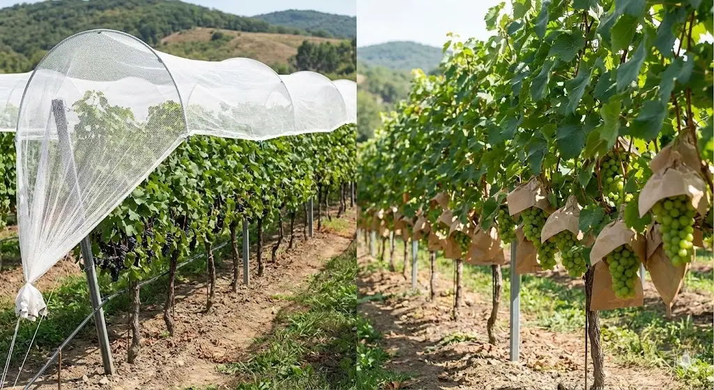 Confronto delle strategie di protezione tra uva da vino e uva da tavola